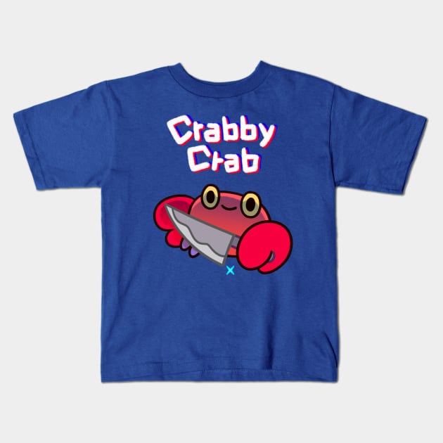 Crabby crab - 2 Kids T-Shirt by pikaole